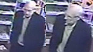 CCTV pictures of Ronnie Simpson