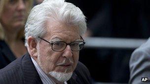Rolf Harris arrives at Westminster Magistrates' Court in London on Monday 23 September