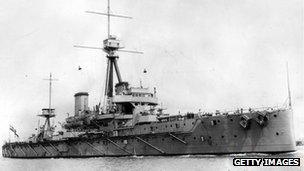 British warship HMS Dreadnought