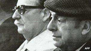 Neruda and President Salvador Allende (undated image)