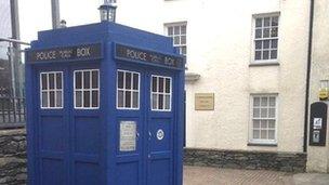Doctor Who's Tardis in Holyhead