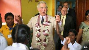 Prince Charles does the hokey cokey in Sri Lanka