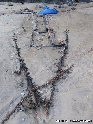 Newly discovered wreck in Newquay