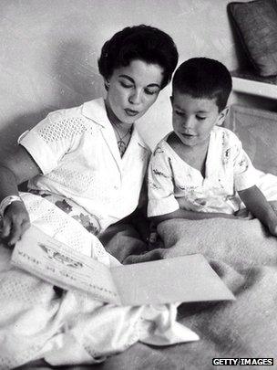 Shirley Temple and her son
