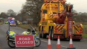 Man dies in A595 car and tanker crash BBC News