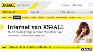 XS4All website