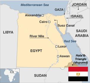 Egypt Borders What Countries Egypt Profile - Overview - Bbc News