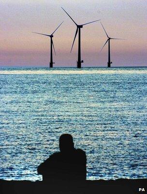 Offshore wind turbines (Image: PA)