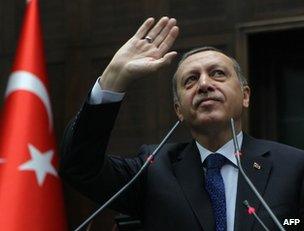 Turkish Prime Minister Recep Tayyip Erdogan in Ankara, 15 April