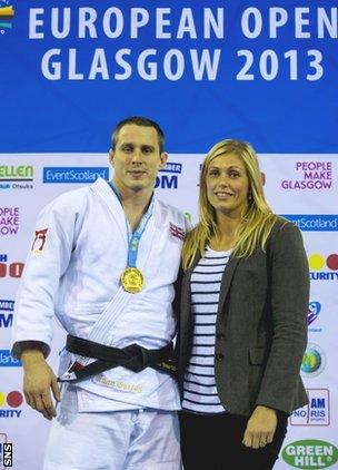 Euan Burton and wife Gemma Gibbons, who will compete for England at Glasgow 2014