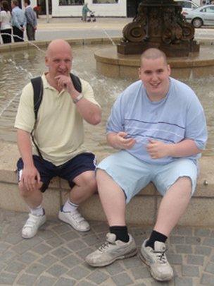 Mark Neary and his autistic son Steven