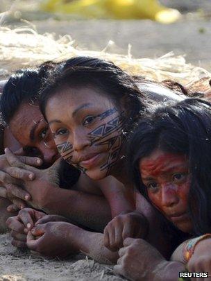 Participants in an Amazon festival (Image: Reuters)