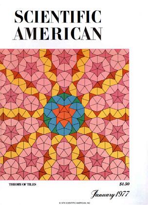 Scientific American cover with Penrose tiles
