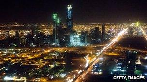 The skyline of Riyadh