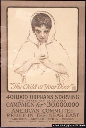 A poster for the American Committee for Relief in the Near East