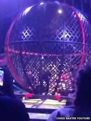 Shot of spherical cage