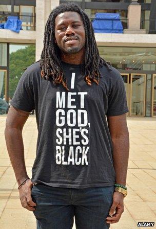 God is a woman and black T-T-shirt