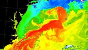 Gulf Stream heat map