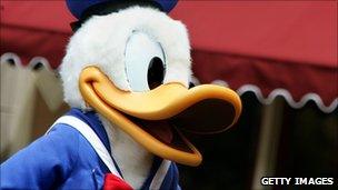 donald duck gropes womans breast Fuck that by korn