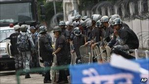 Police in Nepal in May 2011