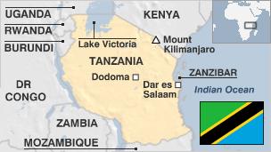 Tanzania Country Profile Bbc News - map of tanzania