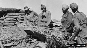 Indian officers during war with China