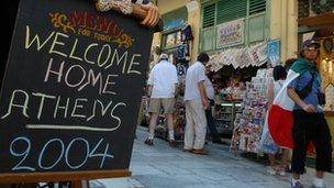 Athens 2004 Olympics motto - 'Welcome home'