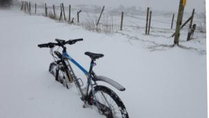 Bike in snow