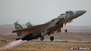 An Israeli fighter (file photo)