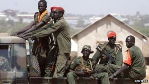 Government troops in Juba, 21 Dec