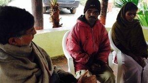 Kailash Satyarthi (left) is helping families look for their missing daughters