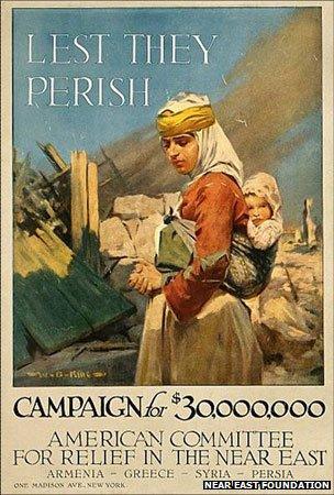 A poster for the American Committee for Relief in the Near East