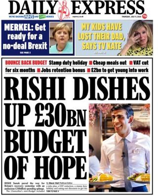 Daily Express front page