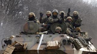 Українські військові на Донбасі