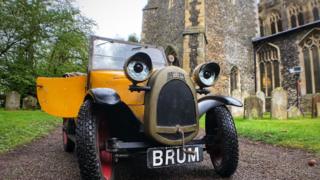 Brum at the church