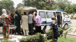 Pipo dey wait for front of Aminu Kano Teaching Hospital, Kano