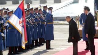 Vučić i Putin, Beograd, 17. januar 2019.