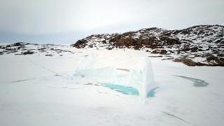 Pedazos de hielo