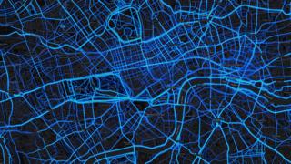 London - running routes (by Strava users 2015)