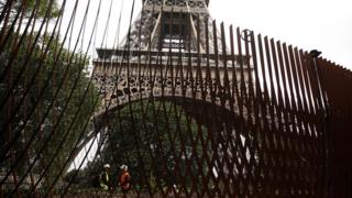 New security features at the Eiffel Tower June 2018