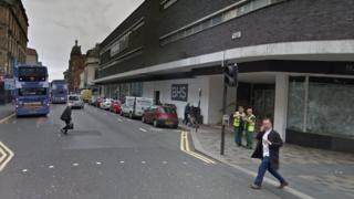 Sauchiehall Street, near its junction with Renfield Street