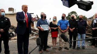 President Trump in Kenosha, Wisconsin