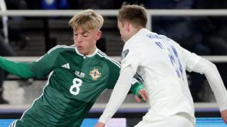 Ross McCausland in action for Northern Ireland