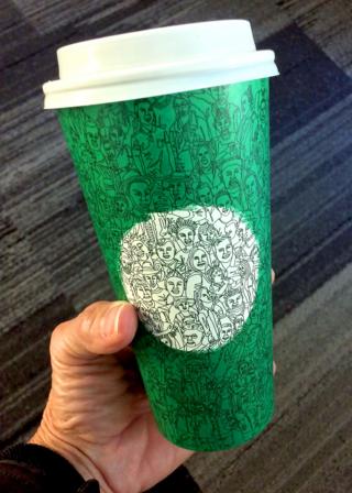 чашка Starbucks по мотивам выборов в США