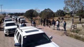 Vista de la operación policial en la que resultó detenido Orson William Black Jr.