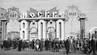 В 1947 году в Москве омечали 800-летие столицы