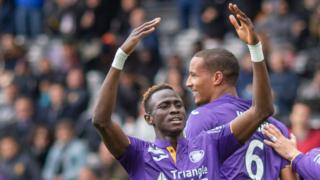 Le guinéen Issiaga Sylla a marqué le but de la victoire pour Toulouse face au FC Nantes ( victoire 1-0)