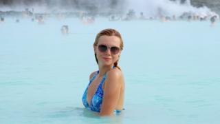 Turistas en Blue Lagoon