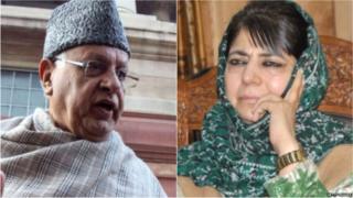 फ़ारूख़ अब्दुल्लाह और महबूबा मुफ़्ती, कश्मीर
