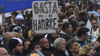 Protesta en Argentina
